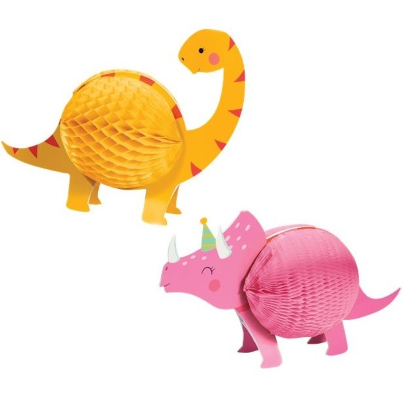 2 dinosaur kids honeycomb balls