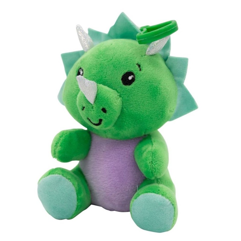 2-in-1 dinosaur: cuddly toy and balloon weight 11cm