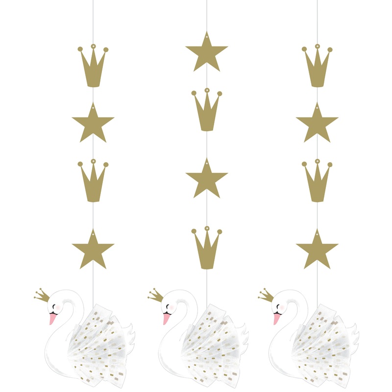 3 Royal Swan hangers 81cm