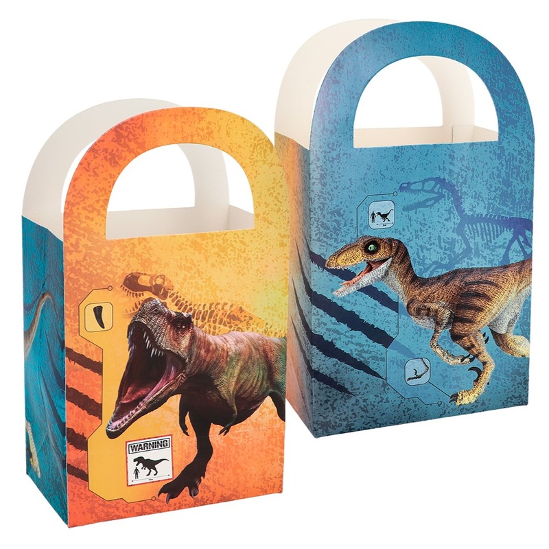 4 gift bags World of Dinosaurs 15 x 13cm