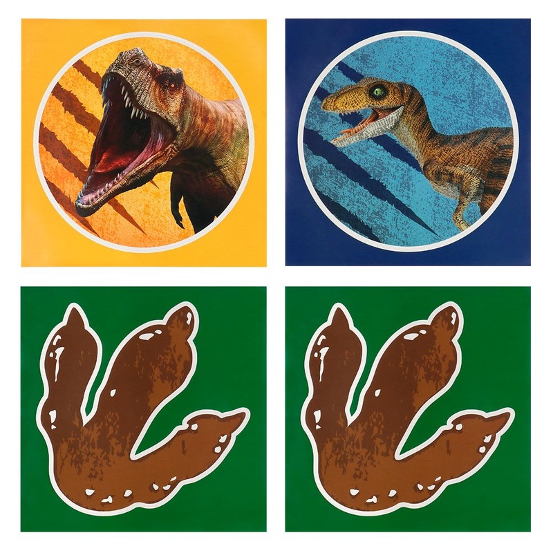 4 Stickers World of Dinosaurs 20cm