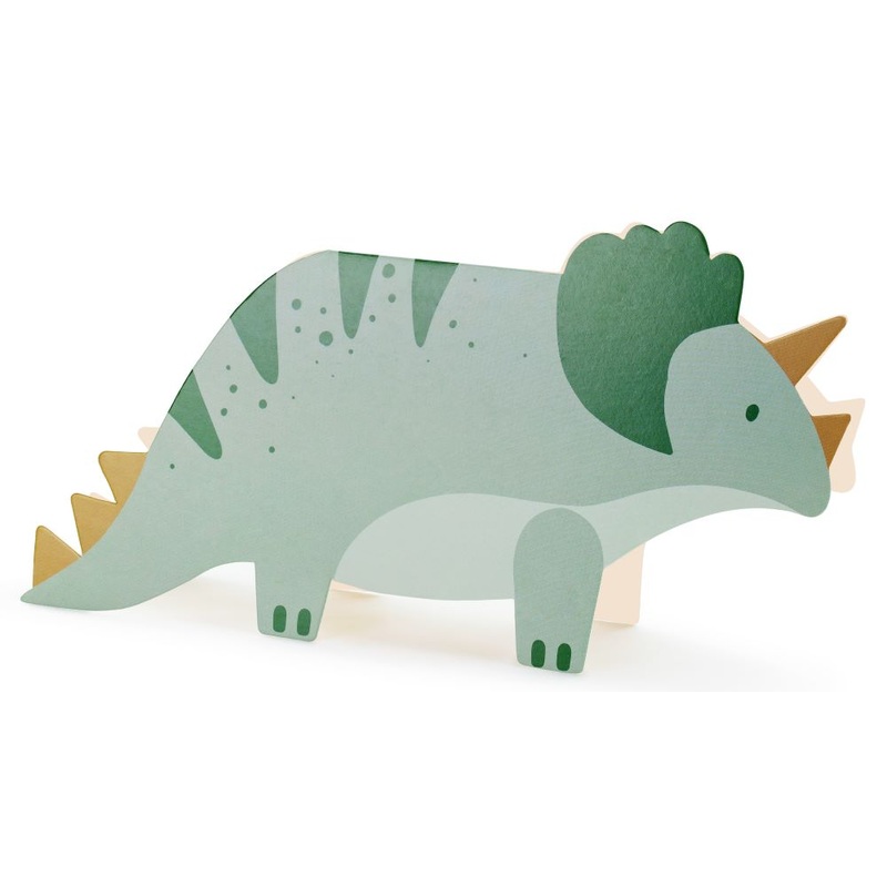 6 invitation cards with envelope - Jurassic Party
