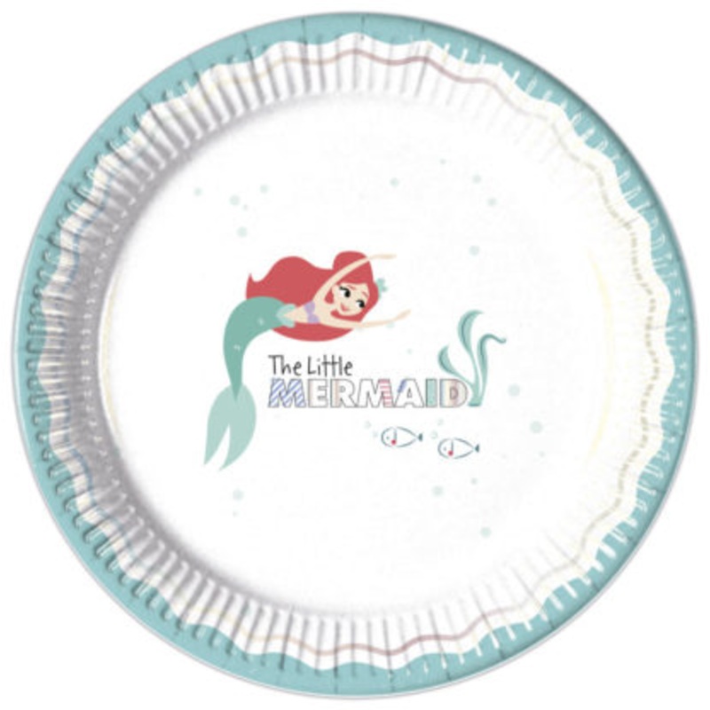 8 Arielle paper plates Atlantika 23cm