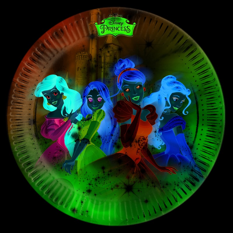 8 princess dream paper plates 23cm