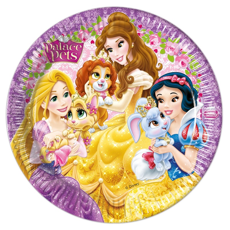 8 Princess Dreaming Palace Pets paper plates 20 cm