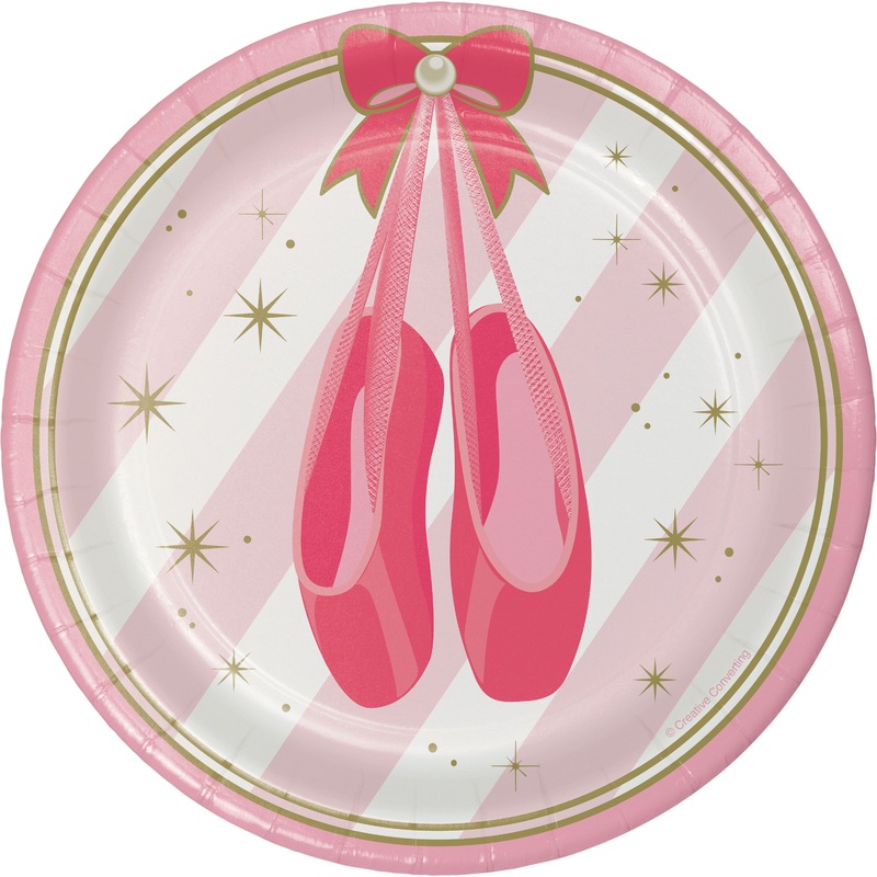 8 Royal Ballerina paper plates 18cm