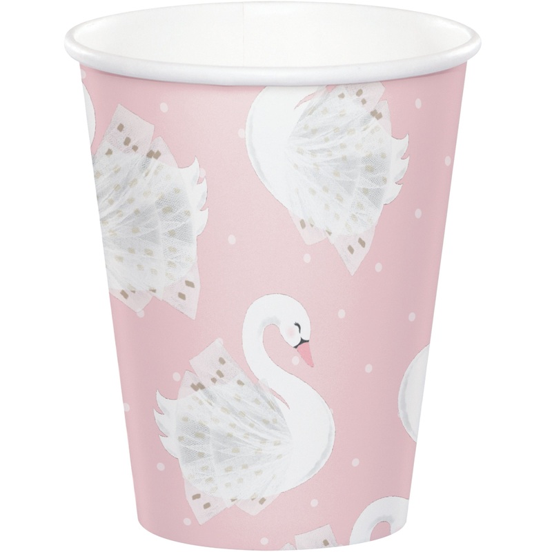 8 Royal Swan paper cups 256ml