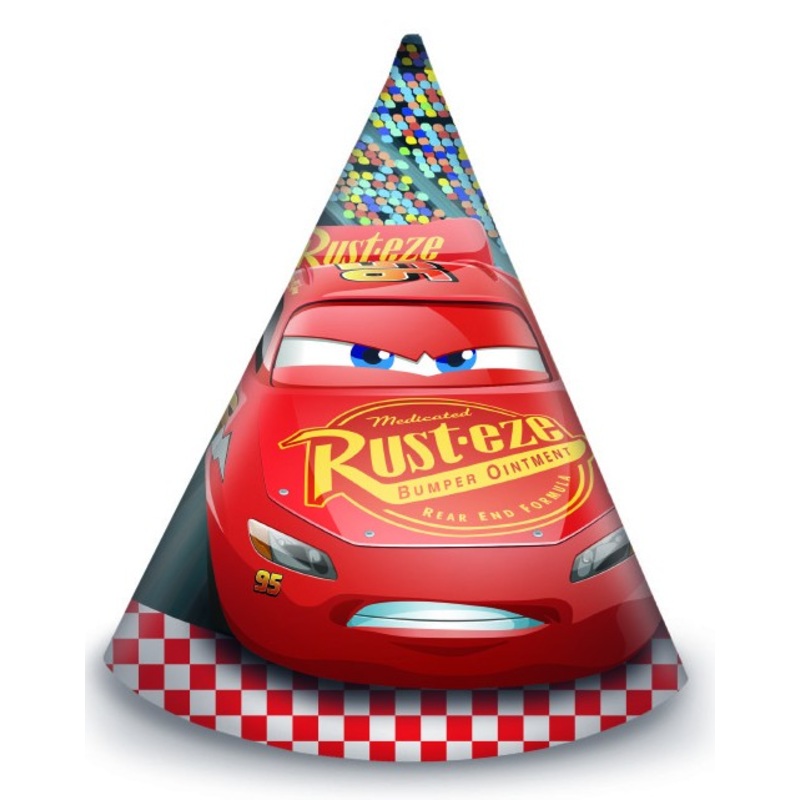 Cars 3 Evolution paper party hats 6 pack