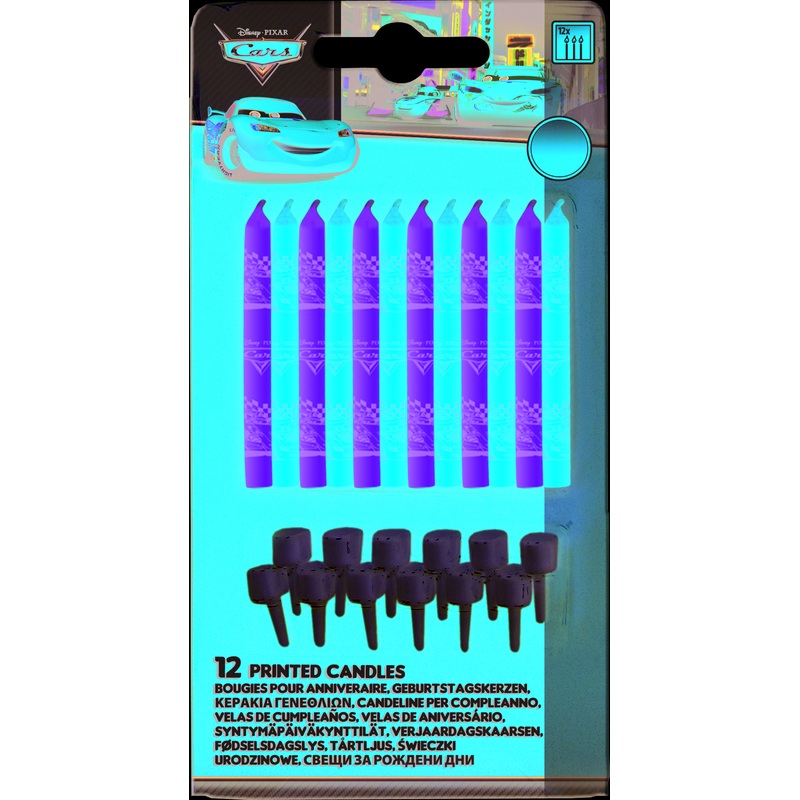 Cars Formula birthday candles 12 pack