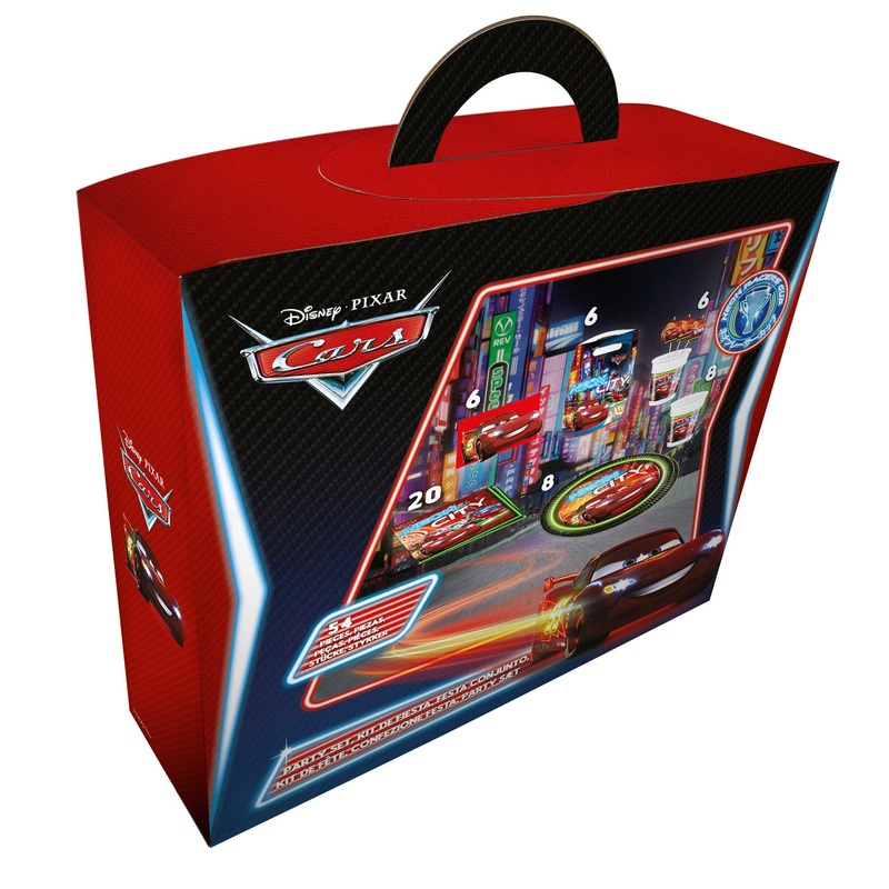 Cars Neon City party suitcase 54 pieces