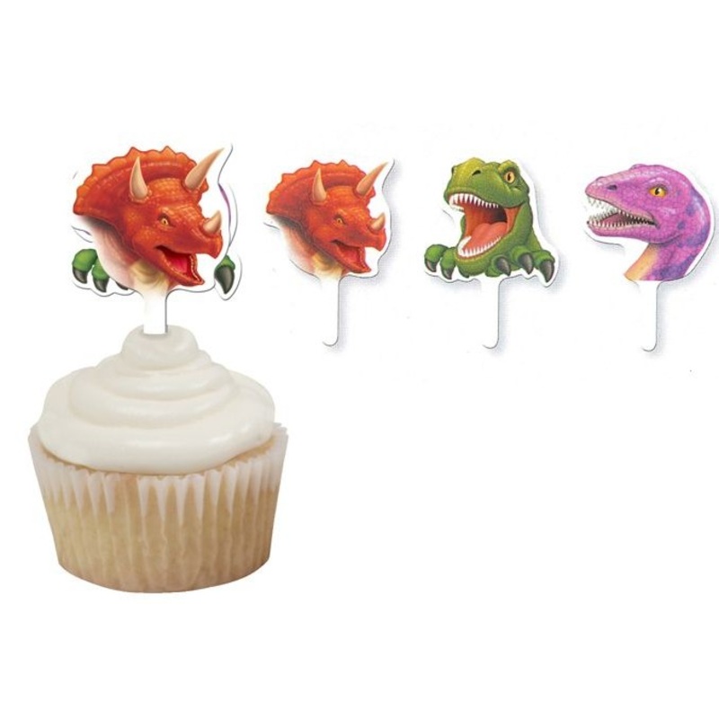 Cave dinosaur cake decoration, 12 pieces