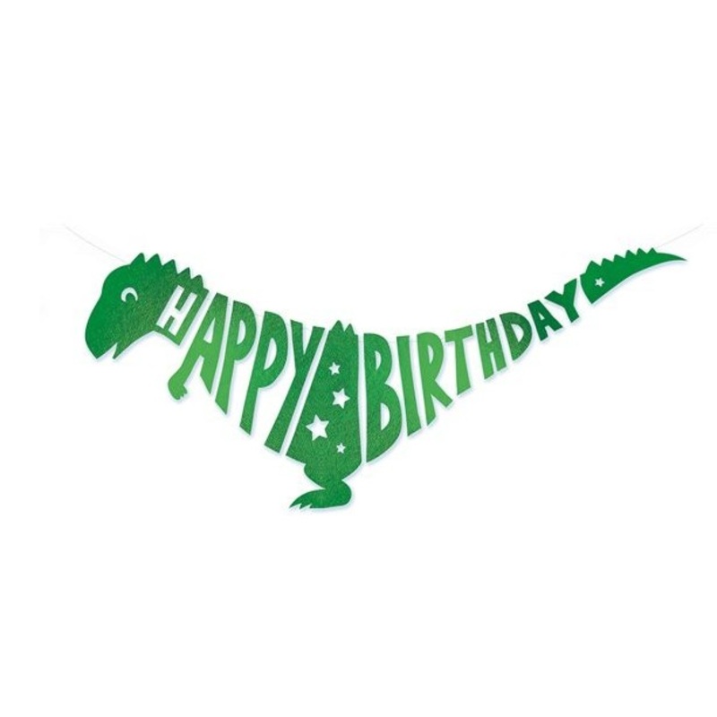 DIY birthday dino garland