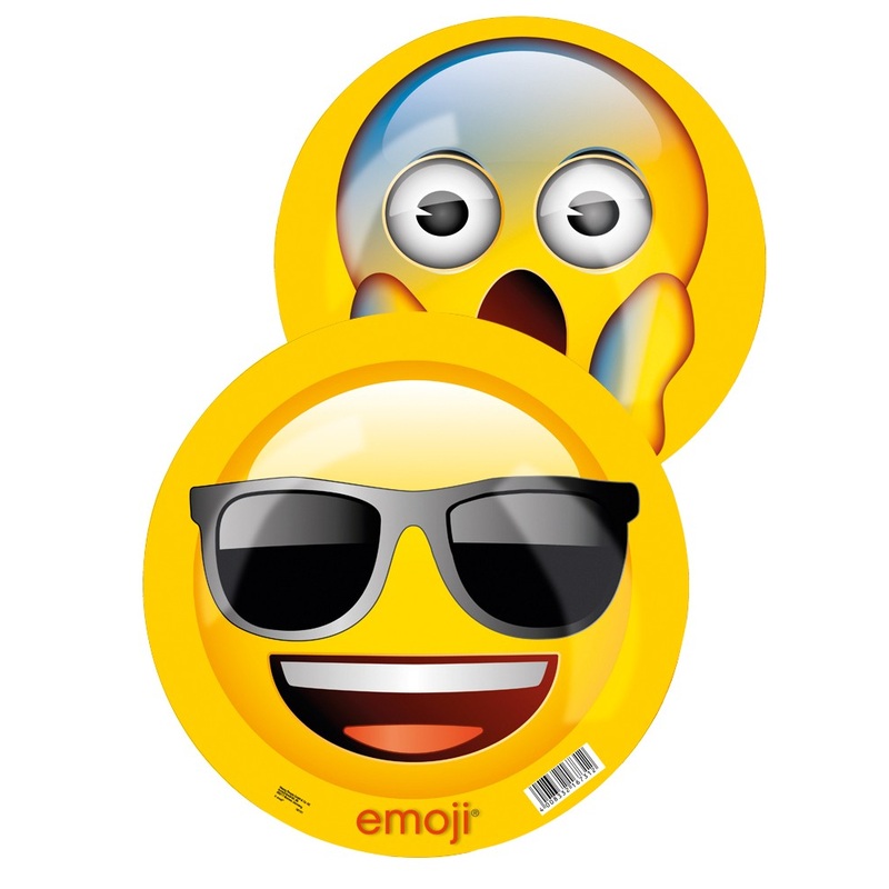 Emoji Ball Cool & Worried 23cm