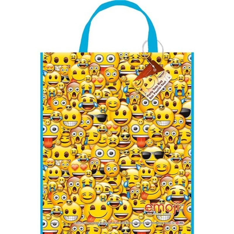 Emoji plastic gift bag 33cm