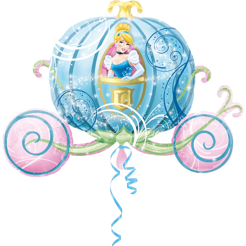 Foil balloon Cinderella's magic carriage