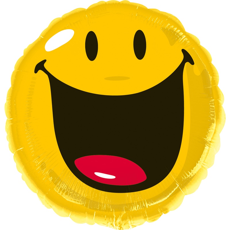 Foil balloon laughing smiley
