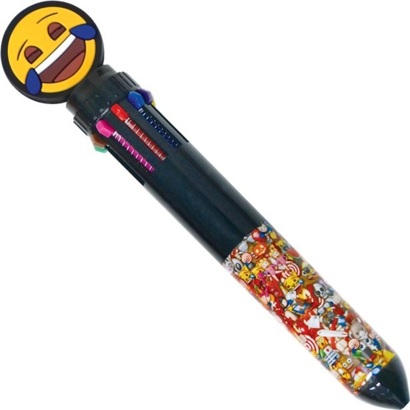 Funny emoji pen with 10 colors