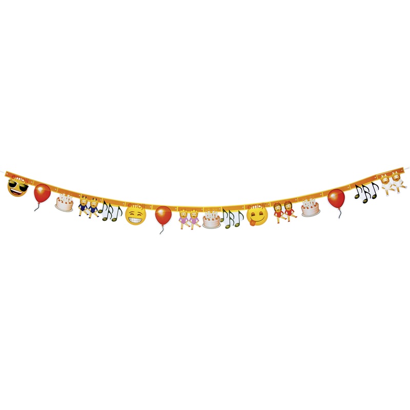 Funny Emoji World Party Garland 165cm