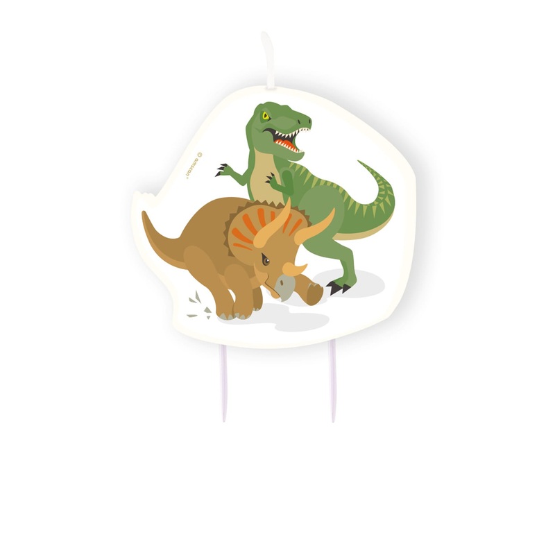 Happy Dinosaur birthday candle