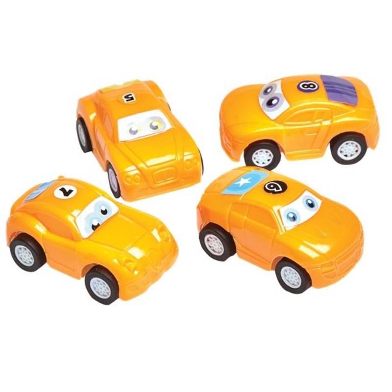 Mini wind-up cars giveaway
