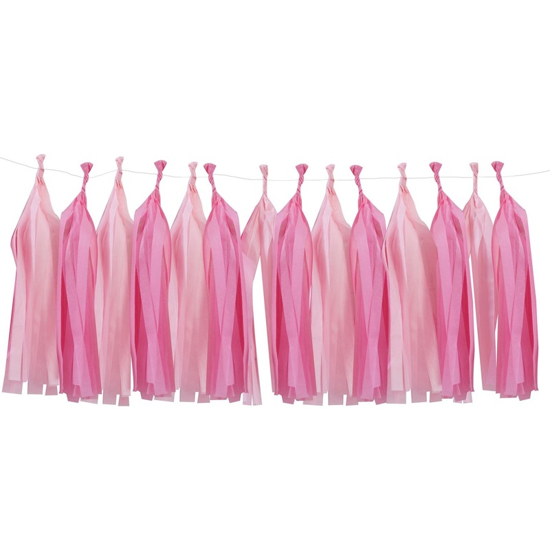 Mix & Match tassel garland pink 1.5m