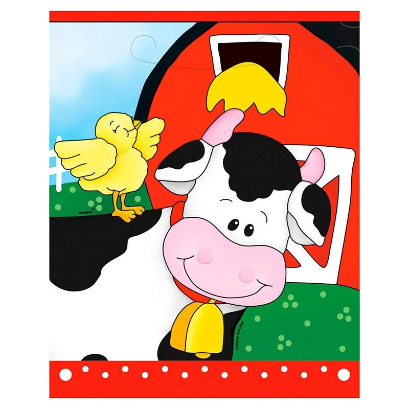 Sweet farm friends gift bags 8 pieces