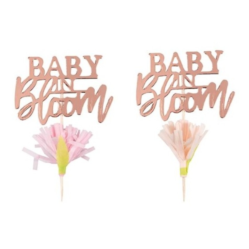 12 Little Darling cake decoration skewers