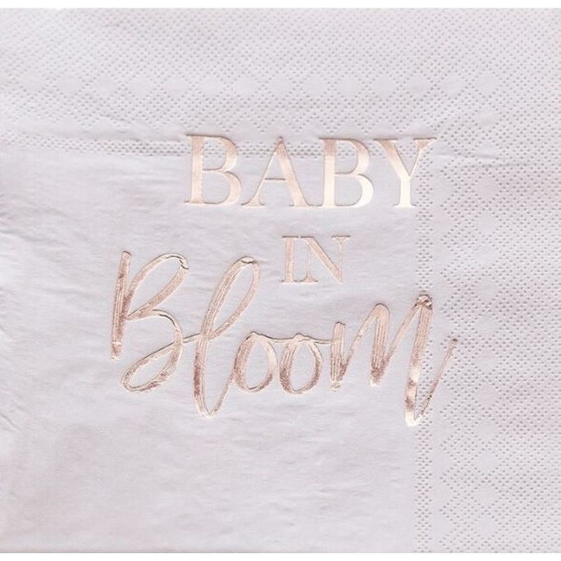 16 Little Darling napkins 33cm