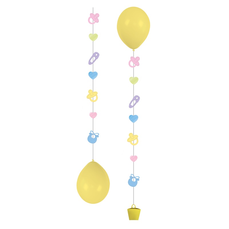 3 Welcome balloon pendants Little sunshine