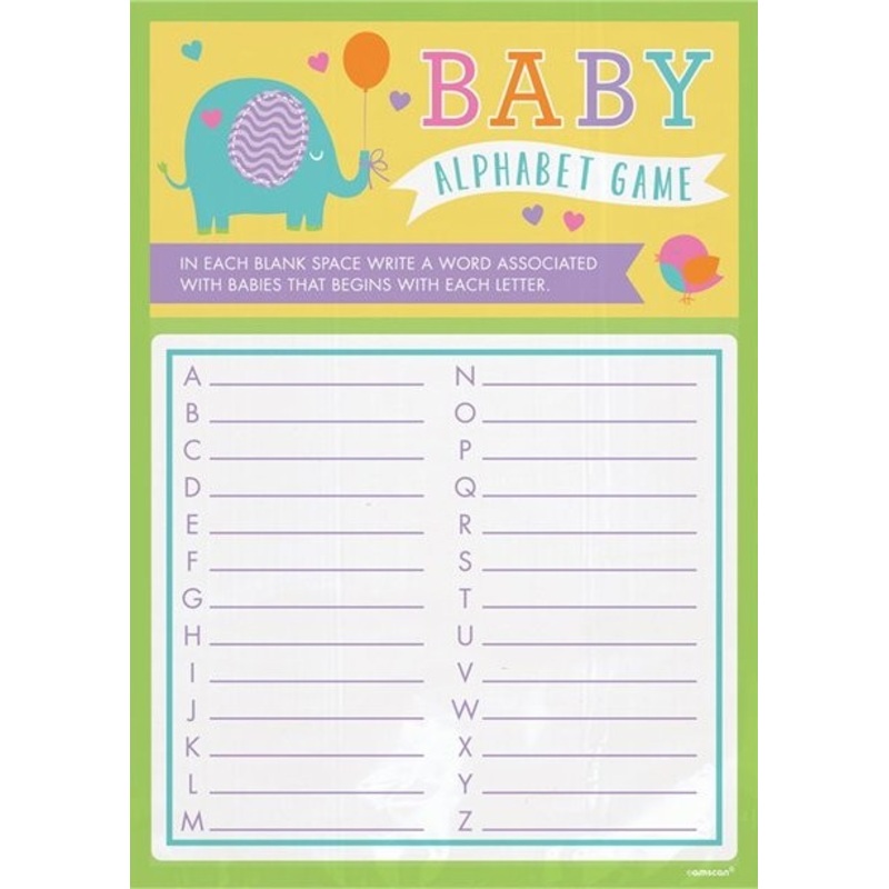 Baby Alphabet Games party game