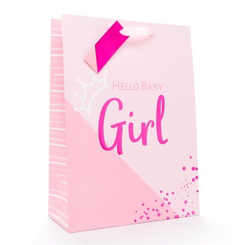 Baby Girl gift bag XXL 45cm