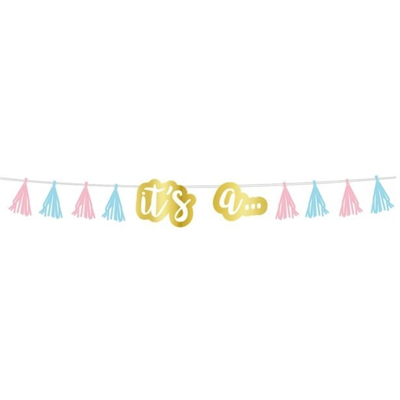 Boy or Girl tassel garland 2.4m