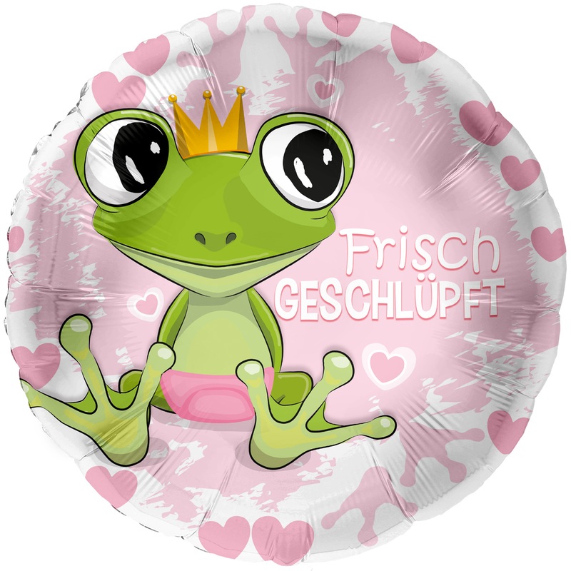 Freshly hatched foil balloon pink