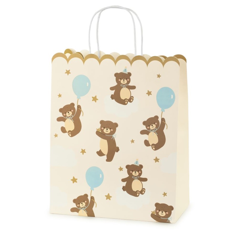 Gift bag teddy bears mix 32.5cm