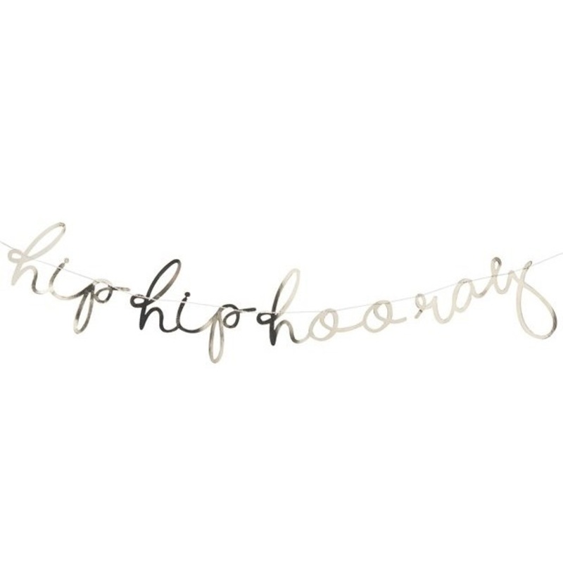 Golden Hip Hip Hoorey garland 1.5m