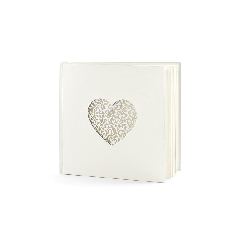 Guest book heart with ornament 20.5cm