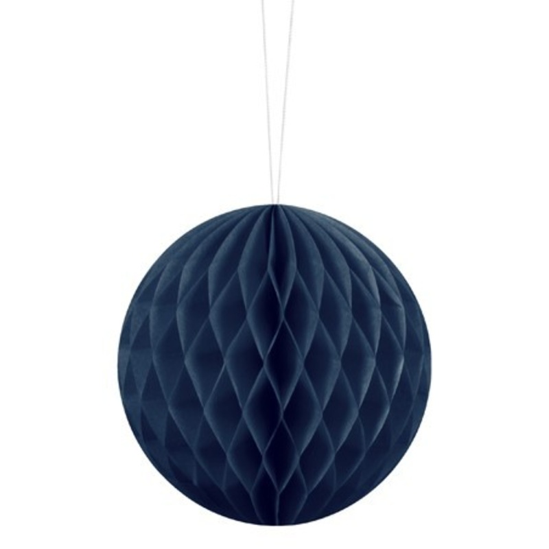 Honeycomb ball Lumina dark blue 10cm