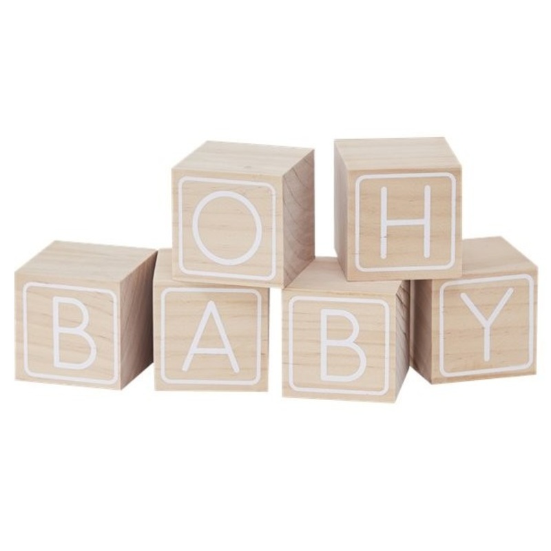 Oh baby building block guest book