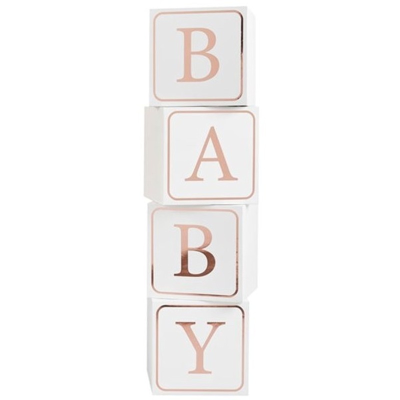 XXL baby decoration cubes made of cardboard