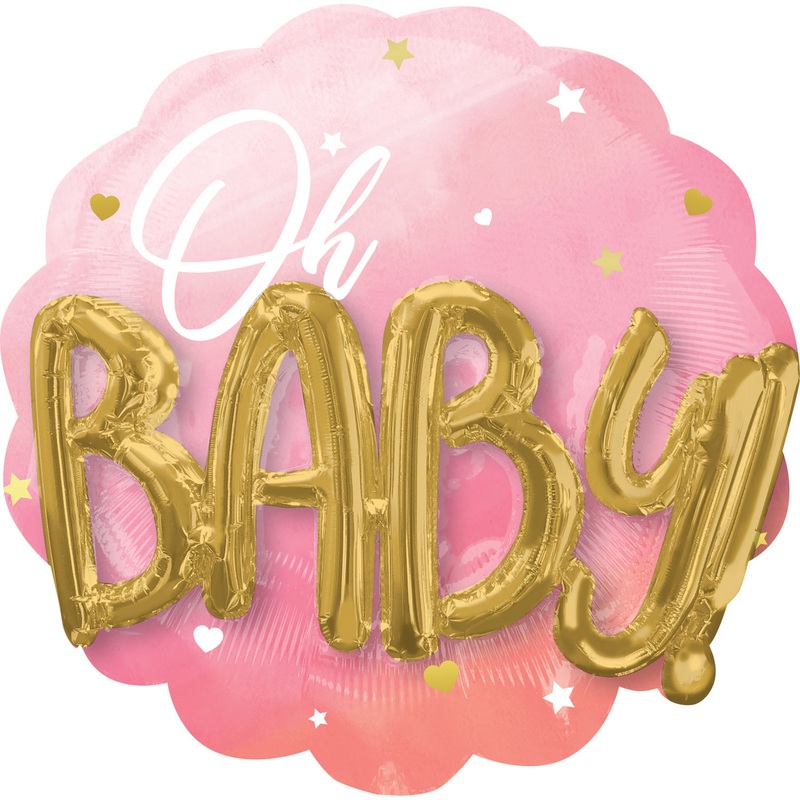 3D Oh Baby foil balloon 71cm