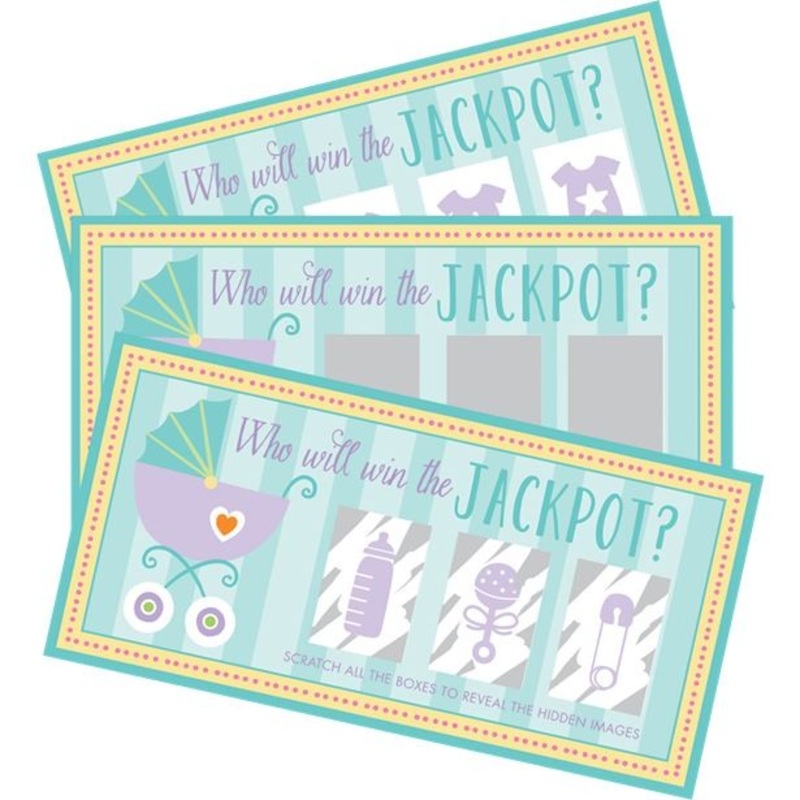 Baby shower scratch cards game