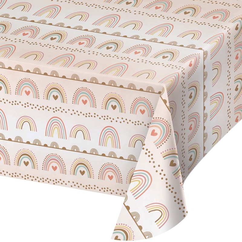 Boho rainbow tablecloth 1.4m x 2.6m