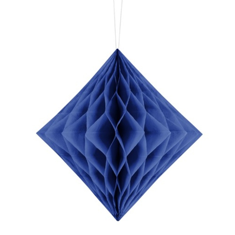 Diamond honeycomb ball dark blue 20cm