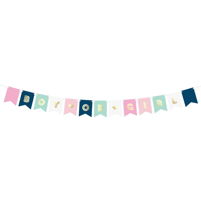 DIY baby boy or girl garland 1.75m