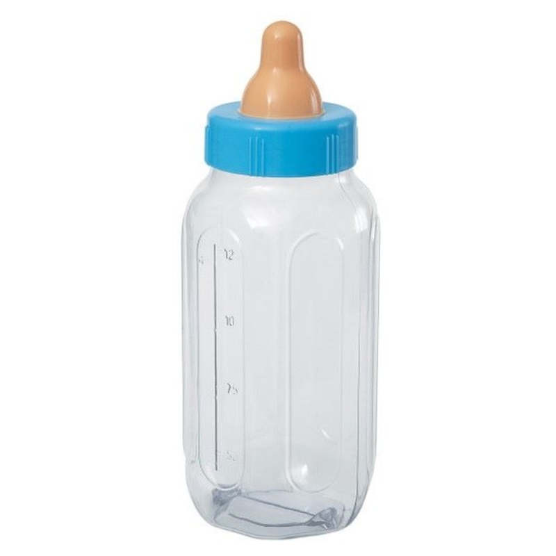 Fillable blue baby bottle 28cm