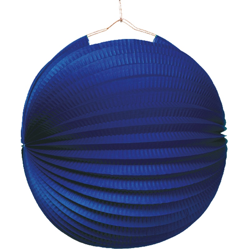 Garden party paper lampion royal blue 25cm