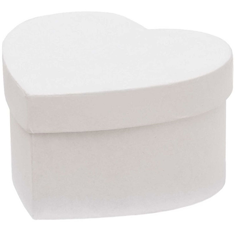 Gift box heart to design yourself 15x7cm