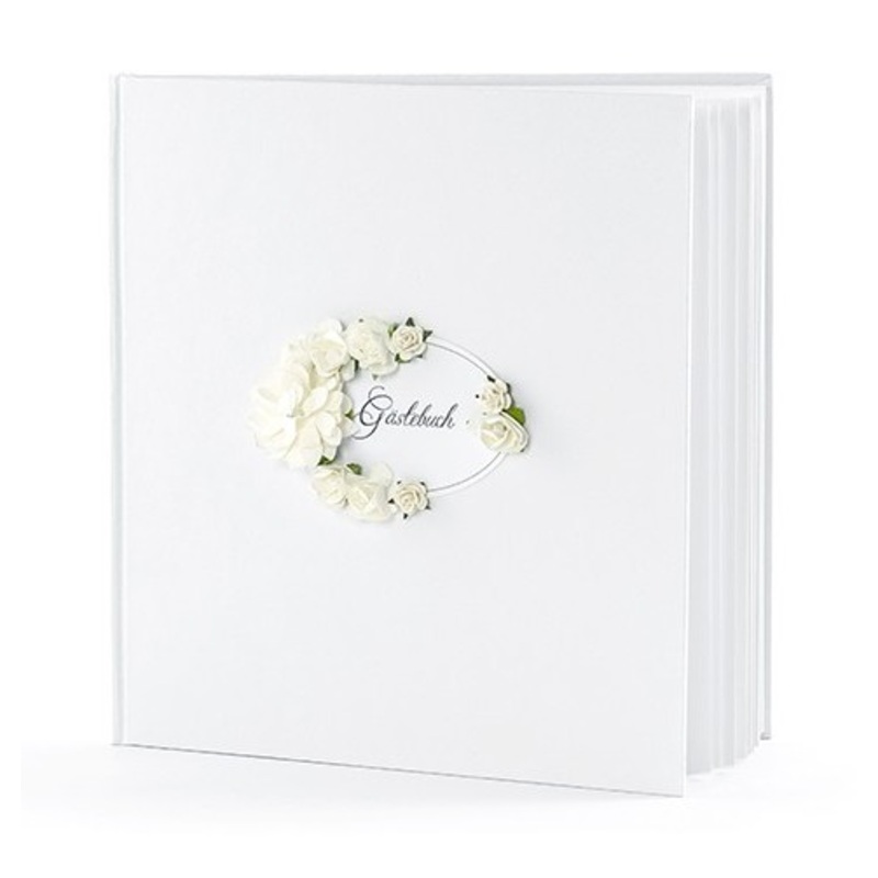 Guest book with roses 20.5cm