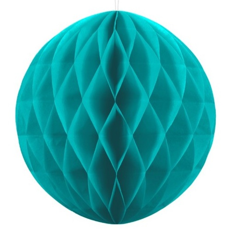 Honeycomb ball Lumina turquoise 30cm