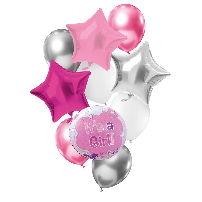 It's a girl balloon bouquet